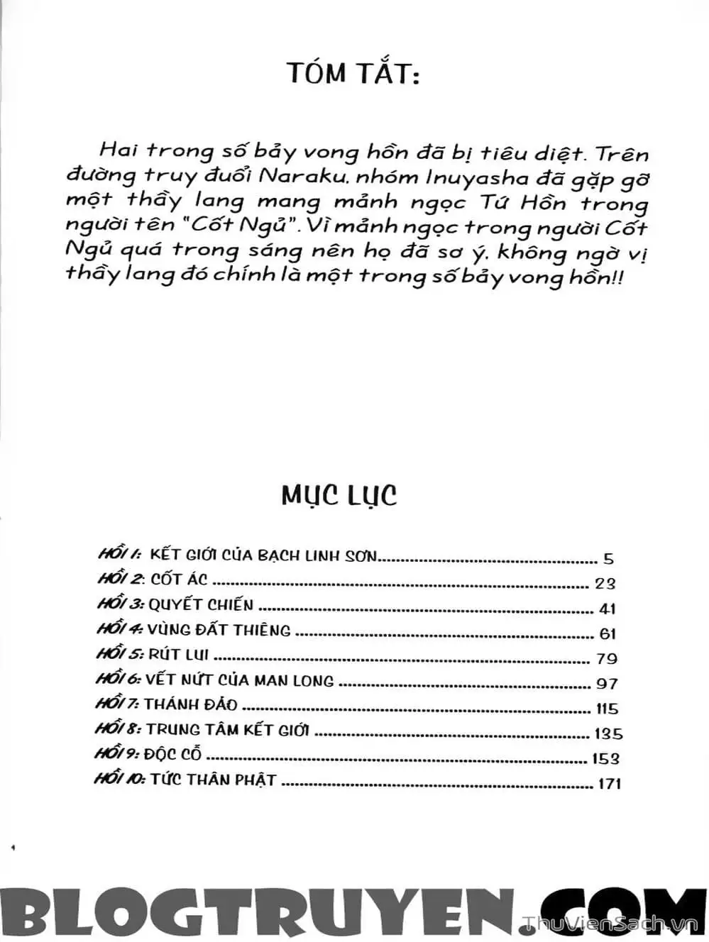 Truyện Tranh Khuyển Dạ Xoa - Inuyasha trang 5