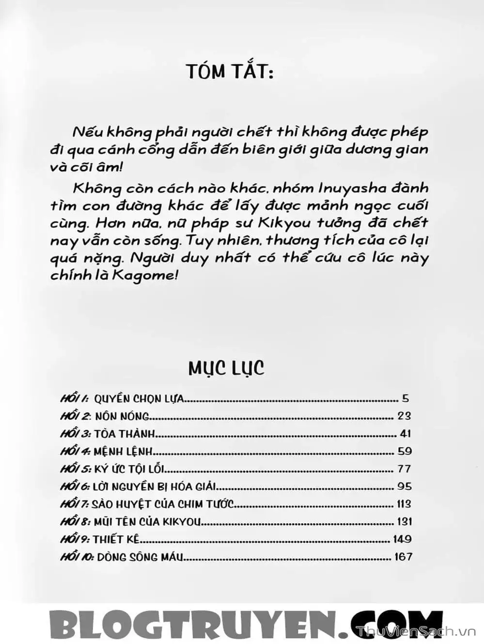 Truyện Tranh Khuyển Dạ Xoa - Inuyasha trang 5