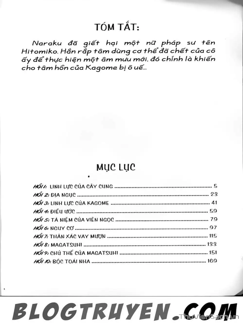 Truyện Tranh Khuyển Dạ Xoa - Inuyasha trang 5