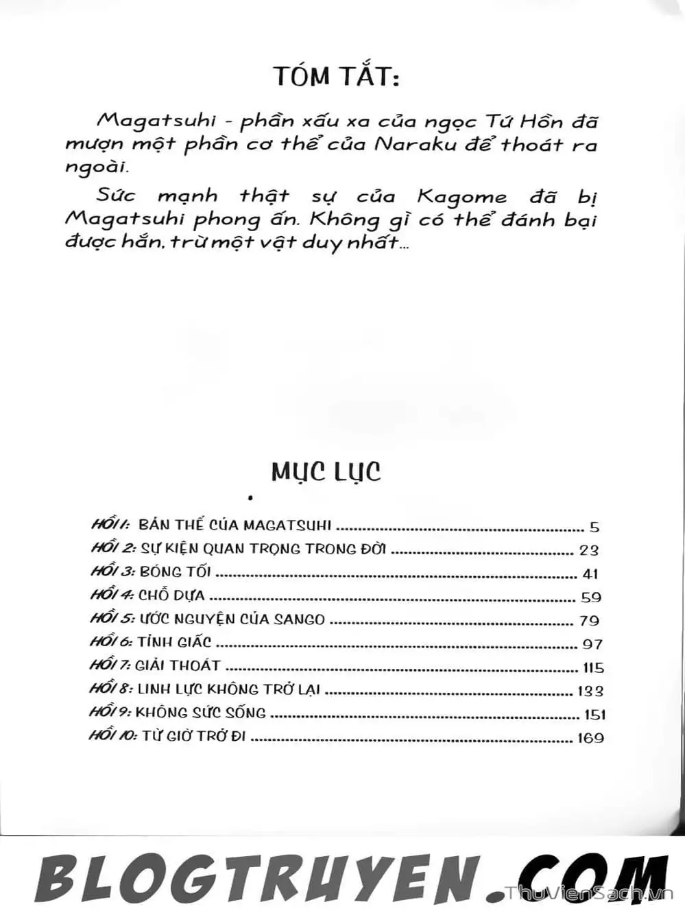 Truyện Tranh Khuyển Dạ Xoa - Inuyasha trang 5