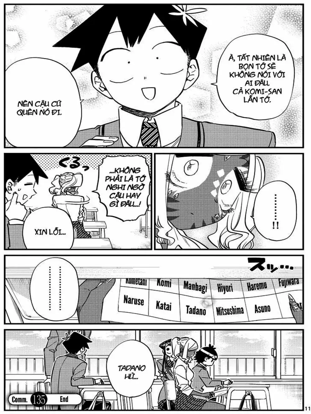 Truyện Tranh Komi Không Thể Giao Tiếp - Komi San Wa Komyusho Desu trang 5