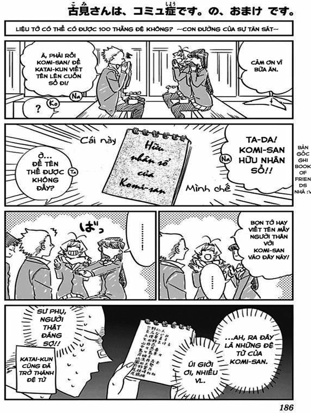 Truyện Tranh Komi Không Thể Giao Tiếp - Komi San Wa Komyusho Desu trang 5