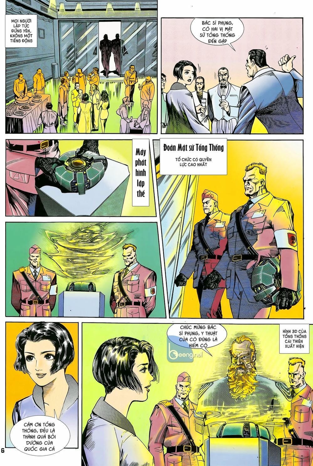 Truyện Tranh Long Hổ 5 Thế trang 8