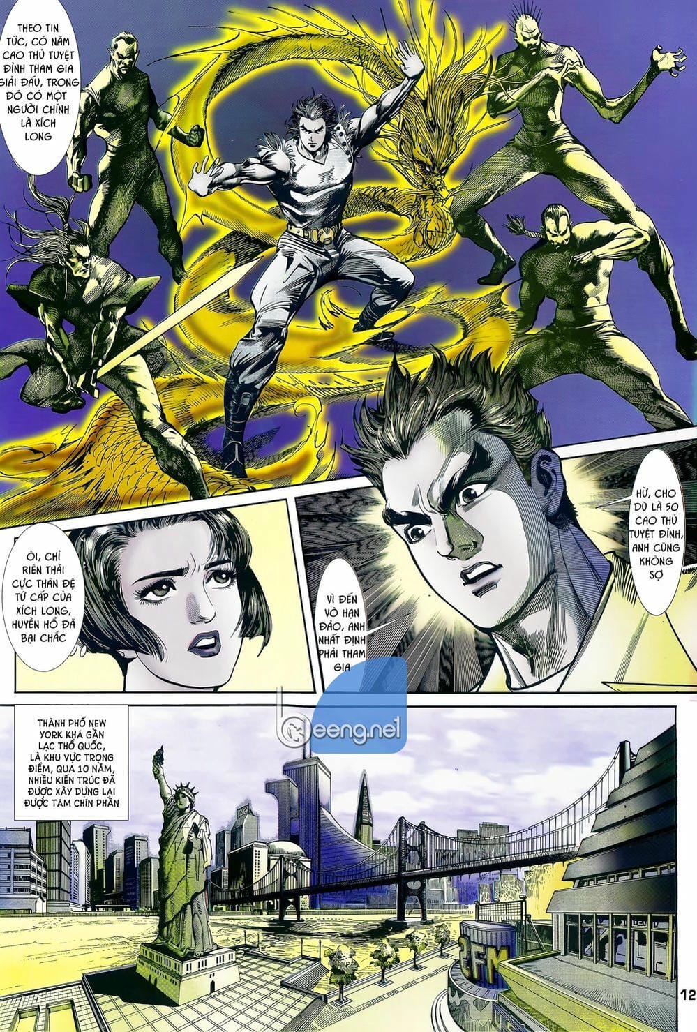 Truyện Tranh Long Hổ 5 Thế trang 8