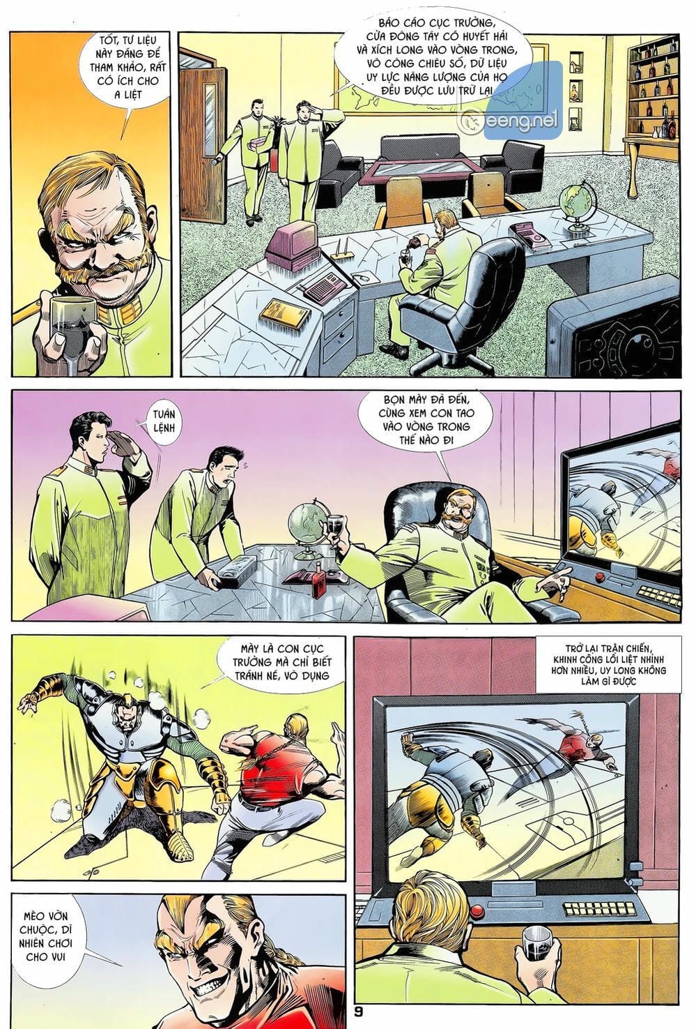 Truyện Tranh Long Hổ 5 Thế trang 8