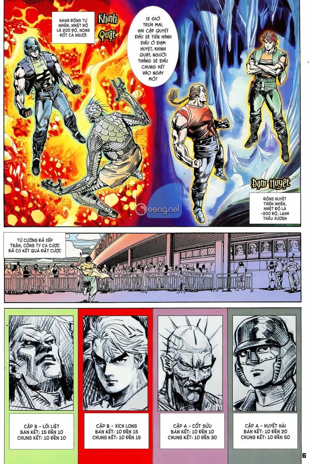 Truyện Tranh Long Hổ 5 Thế trang 8