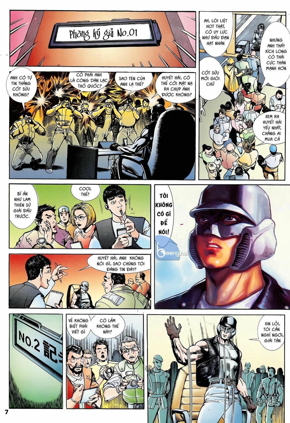 Truyện Tranh Long Hổ 5 Thế trang 8