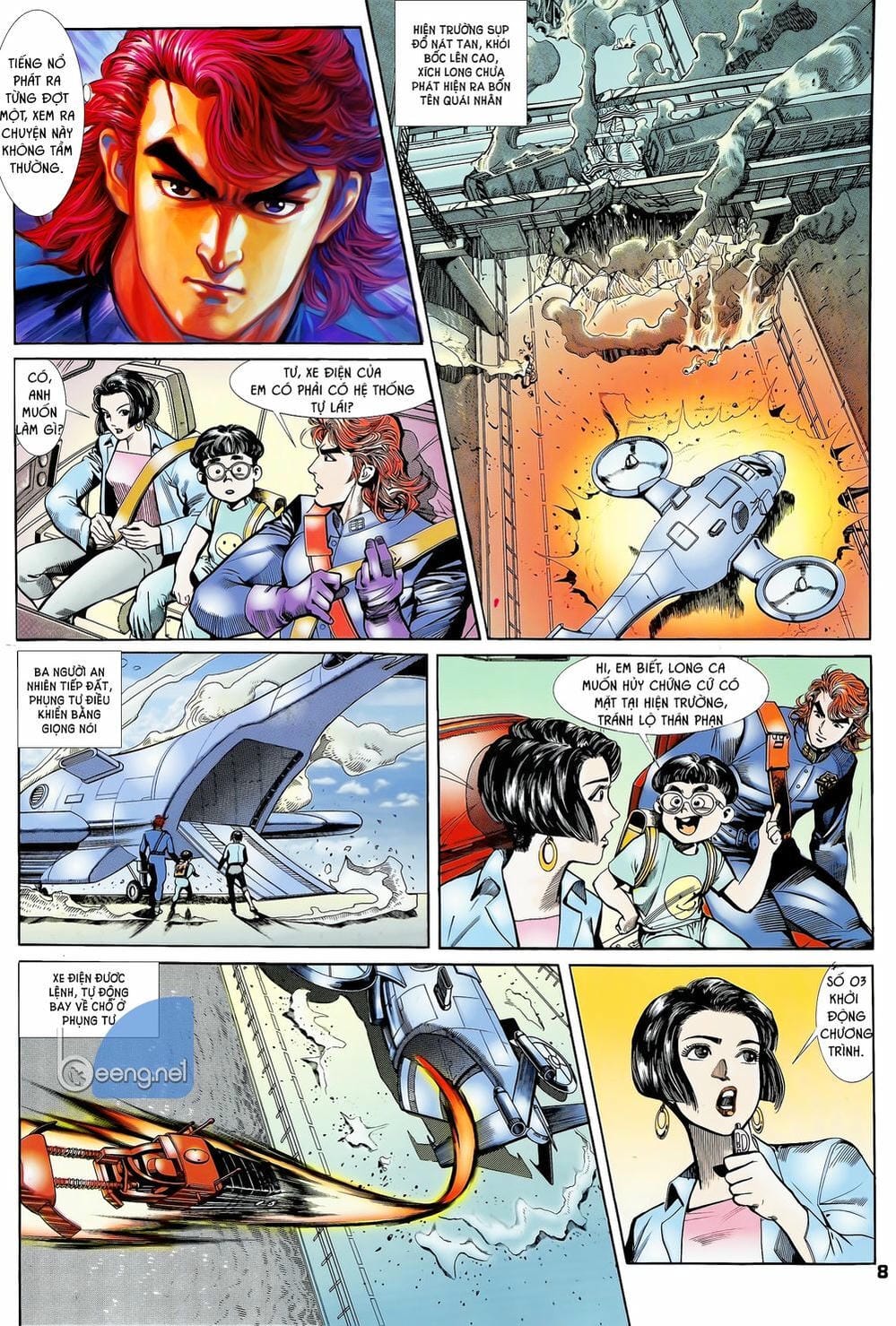 Truyện Tranh Long Hổ 5 Thế trang 8