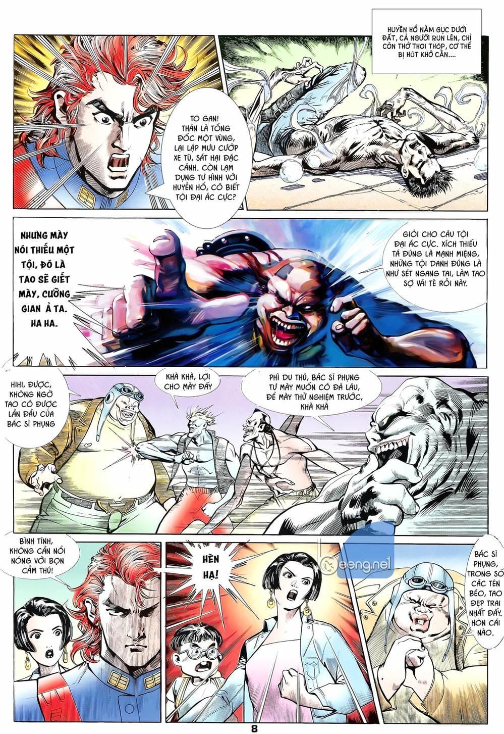 Truyện Tranh Long Hổ 5 Thế trang 8