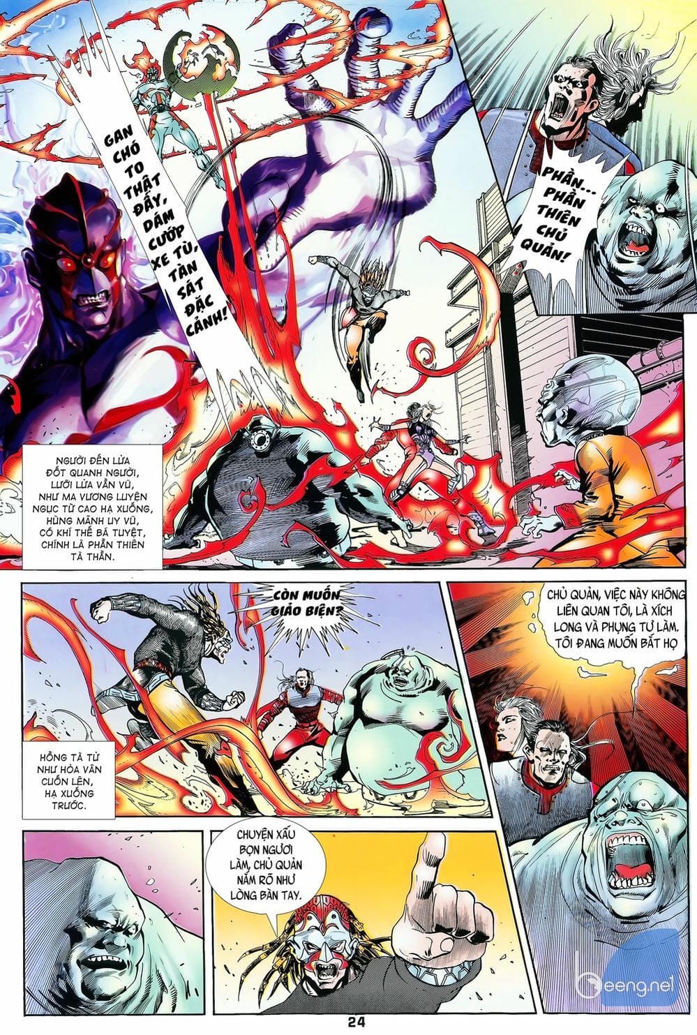 Truyện Tranh Long Hổ 5 Thế trang 8