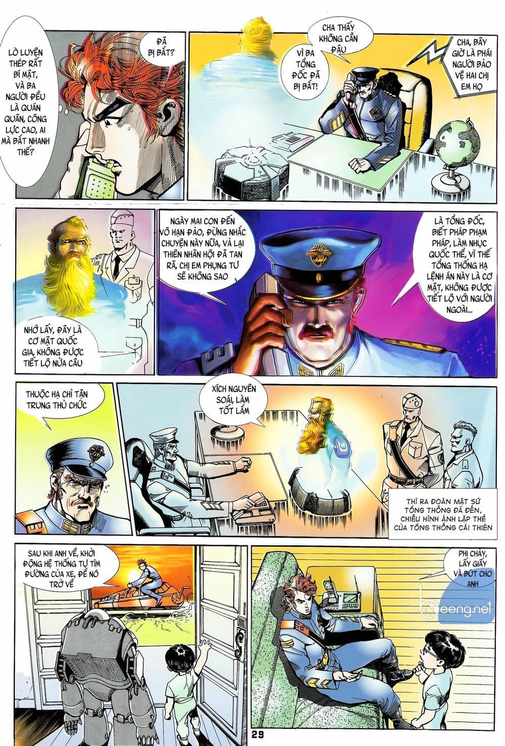 Truyện Tranh Long Hổ 5 Thế trang 8