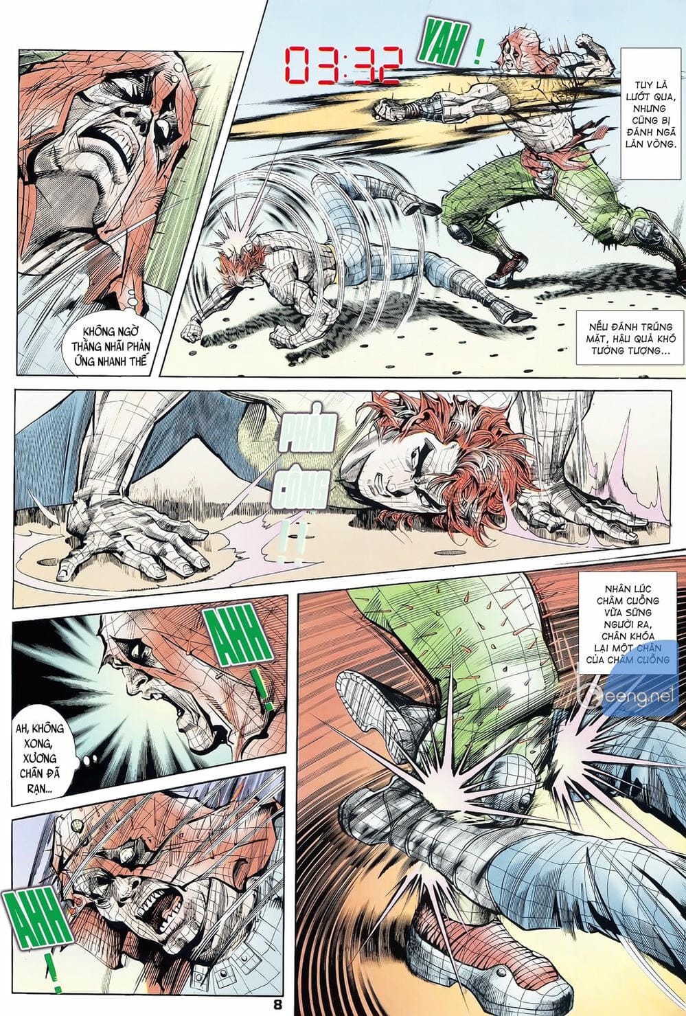 Truyện Tranh Long Hổ 5 Thế trang 8