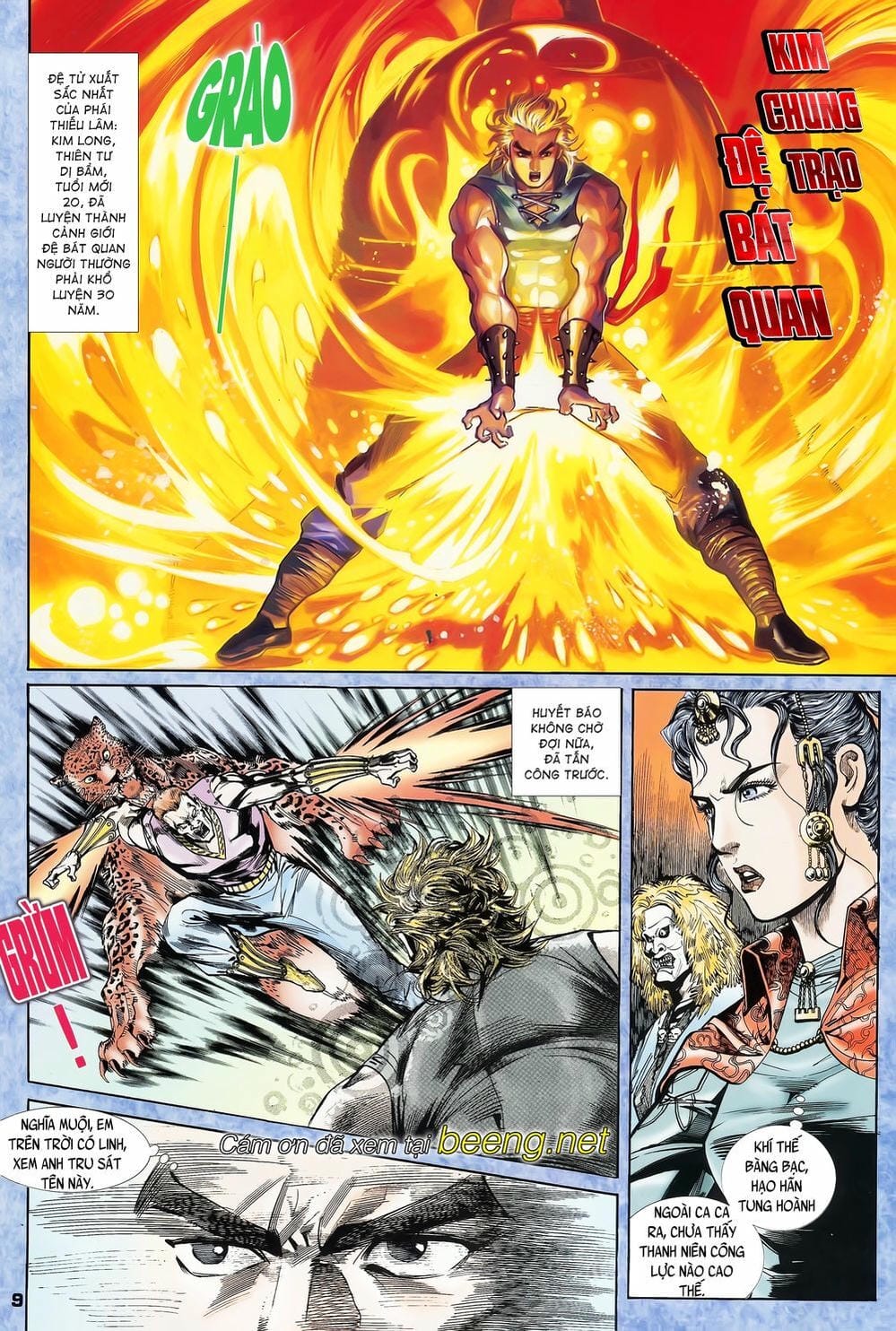 Truyện Tranh Long Hổ 5 Thế trang 8
