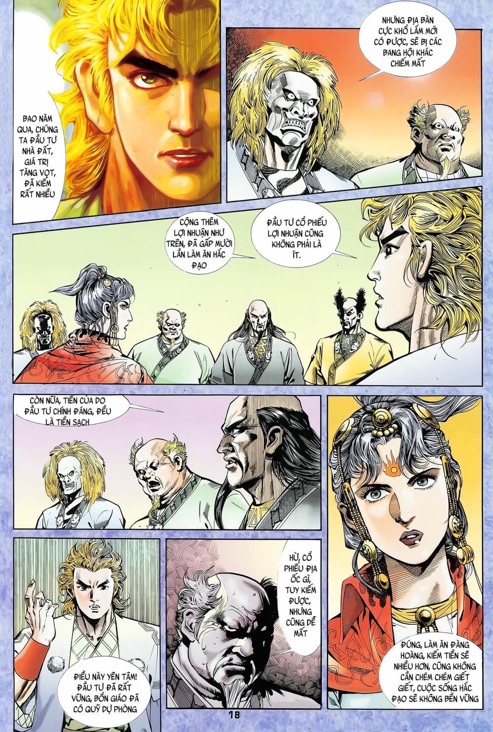 Truyện Tranh Long Hổ 5 Thế trang 8