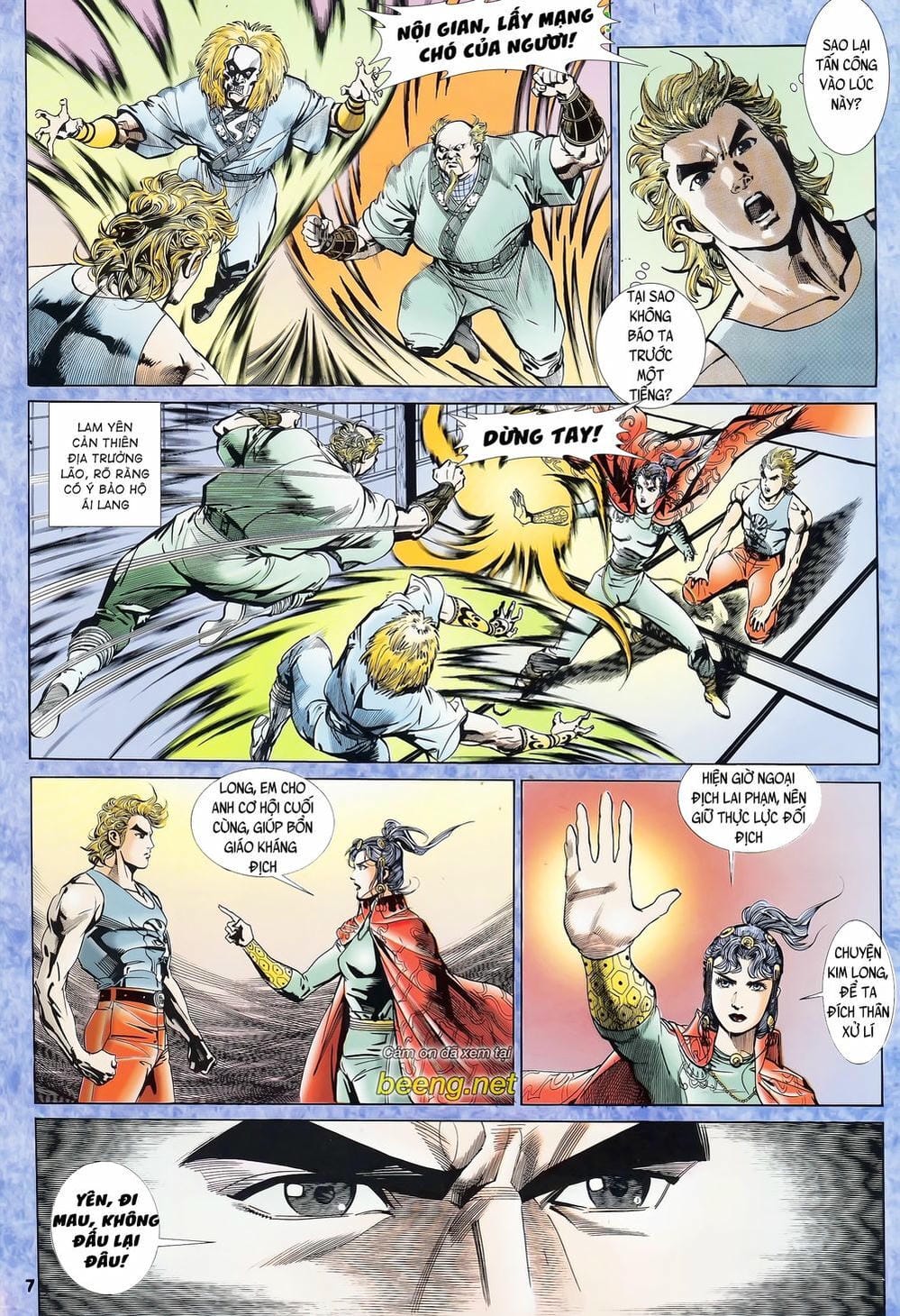 Truyện Tranh Long Hổ 5 Thế trang 8