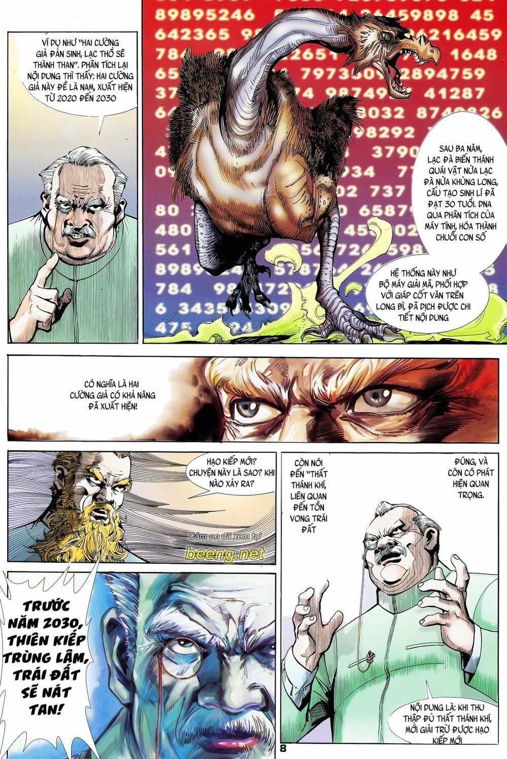 Truyện Tranh Long Hổ 5 Thế trang 8