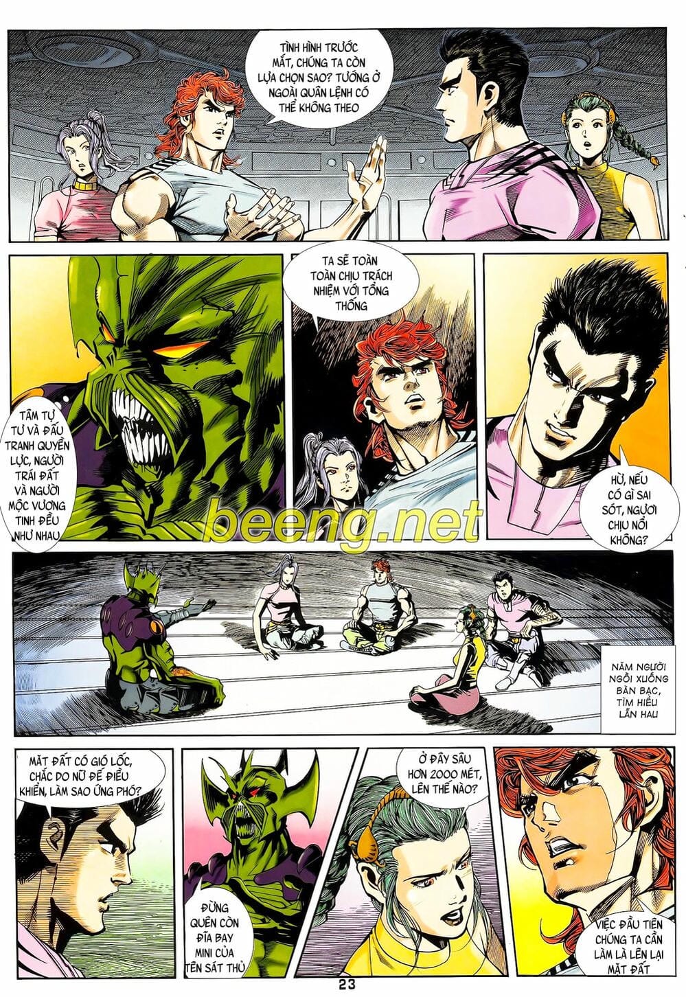 Truyện Tranh Long Hổ 5 Thế trang 8
