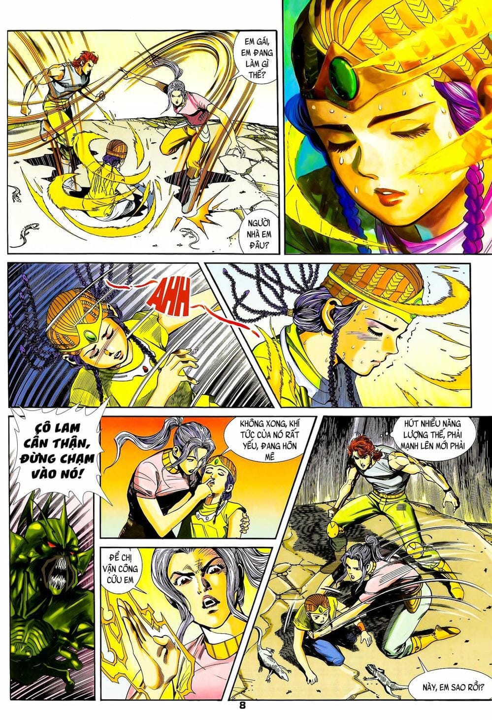 Truyện Tranh Long Hổ 5 Thế trang 8