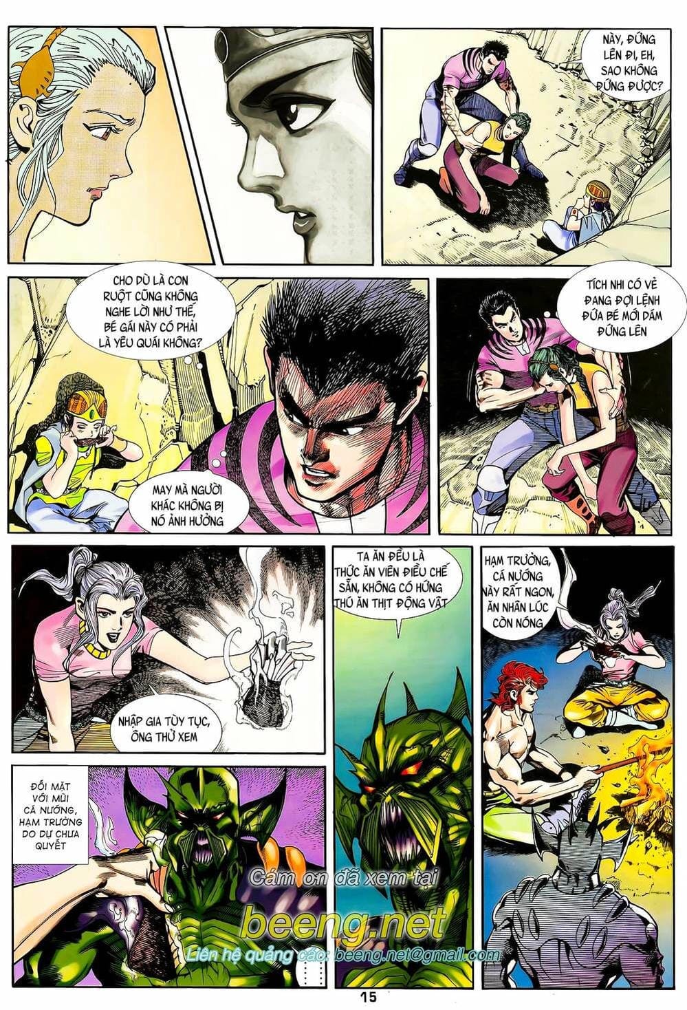 Truyện Tranh Long Hổ 5 Thế trang 8