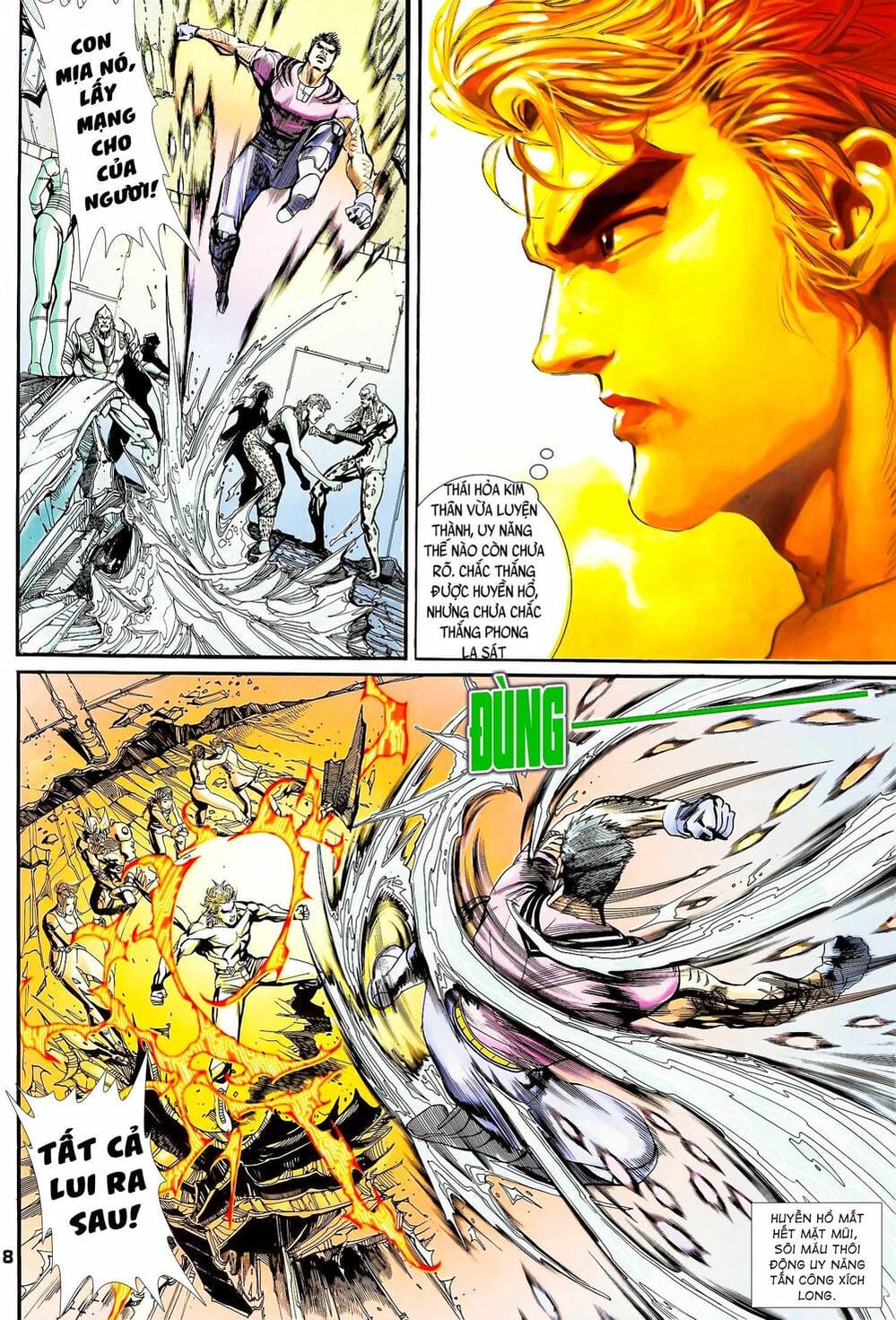 Truyện Tranh Long Hổ 5 Thế trang 8