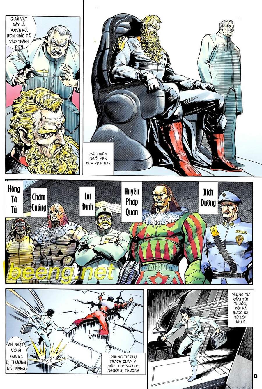 Truyện Tranh Long Hổ 5 Thế trang 8