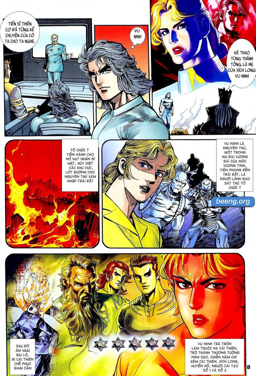 Truyện Tranh Long Hổ 5 Thế trang 8