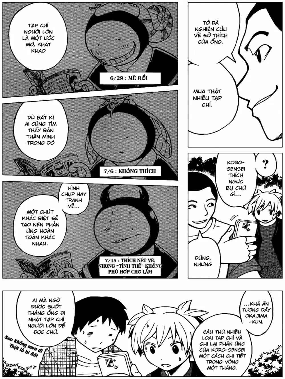 Truyện Tranh Lớp Học Ám Sát - Ansatsu Kyoushitsu trang 5