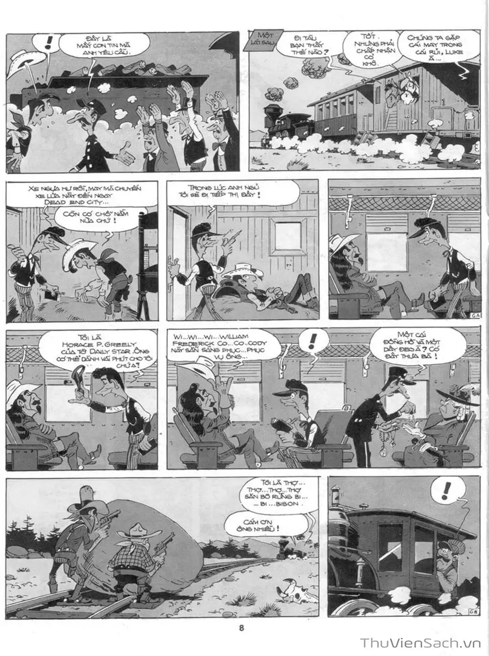 Truyện Tranh Cuộc Phiêu Lưu Kỳ Thú Của Lucky Luke trang 3