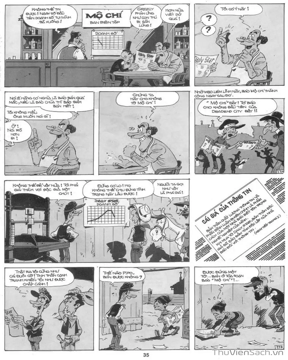 Truyện Tranh Cuộc Phiêu Lưu Kỳ Thú Của Lucky Luke trang 3