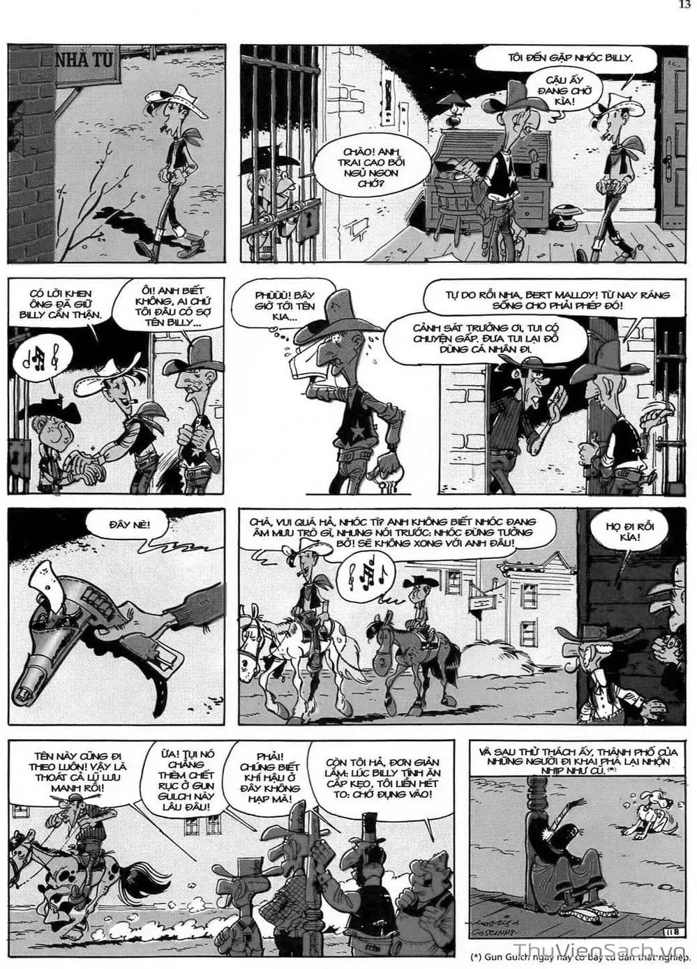 Truyện Tranh Cuộc Phiêu Lưu Kỳ Thú Của Lucky Luke trang 3