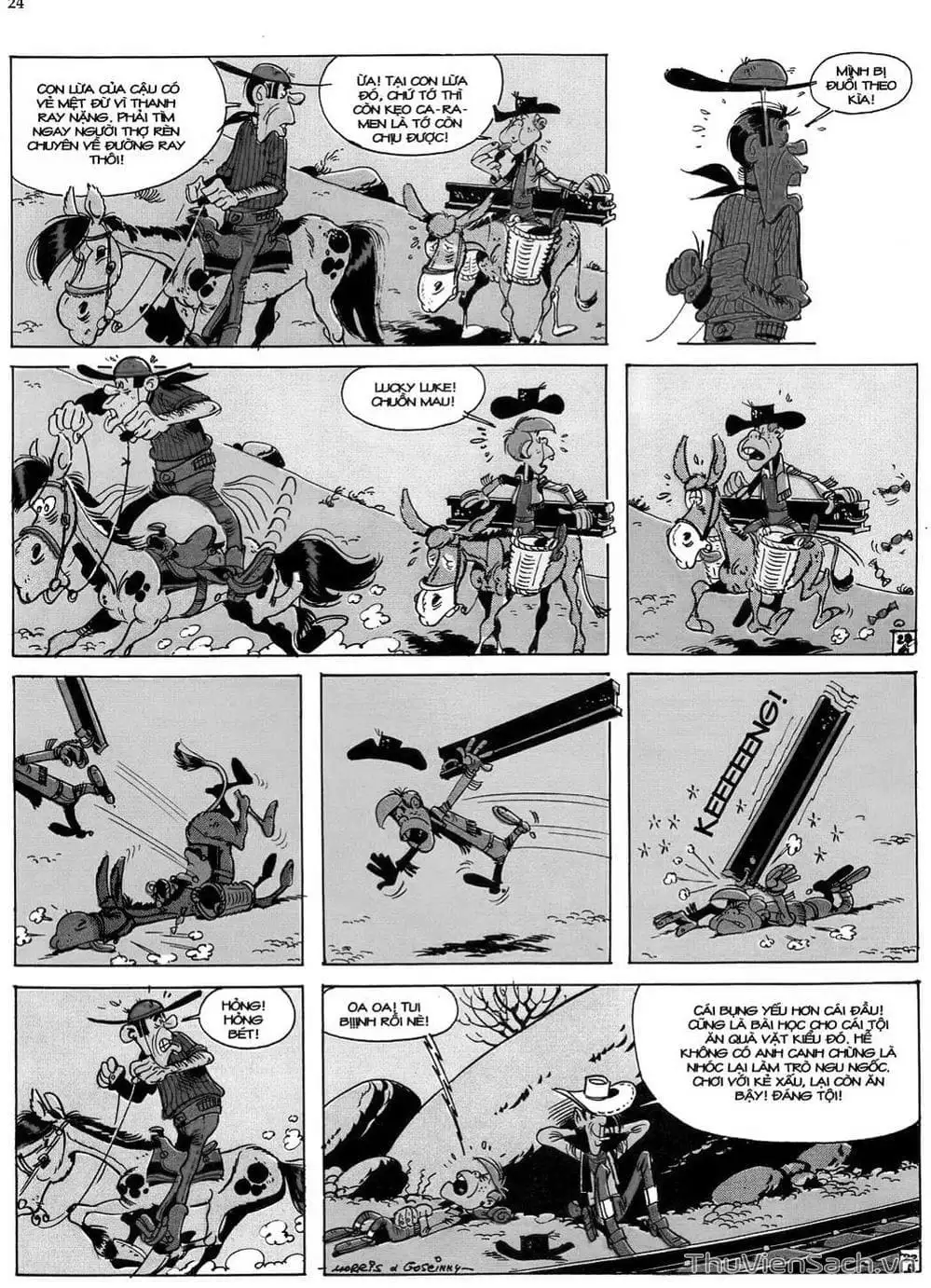 Truyện Tranh Cuộc Phiêu Lưu Kỳ Thú Của Lucky Luke trang 3