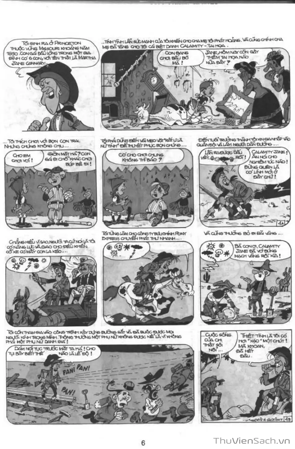 Truyện Tranh Cuộc Phiêu Lưu Kỳ Thú Của Lucky Luke trang 3