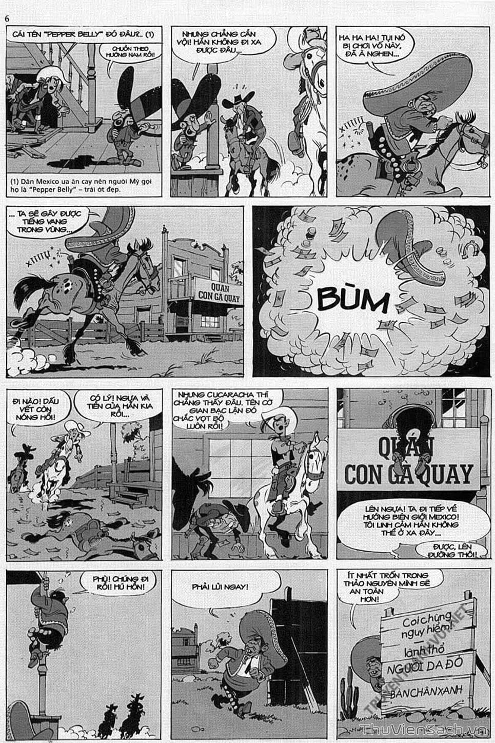 Truyện Tranh Cuộc Phiêu Lưu Kỳ Thú Của Lucky Luke trang 3