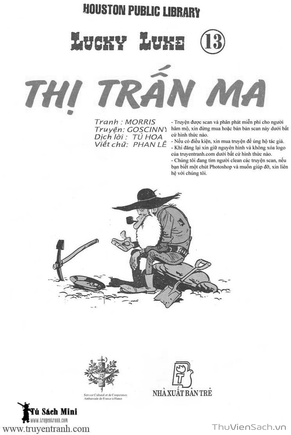Truyện Tranh Cuộc Phiêu Lưu Kỳ Thú Của Lucky Luke trang 3