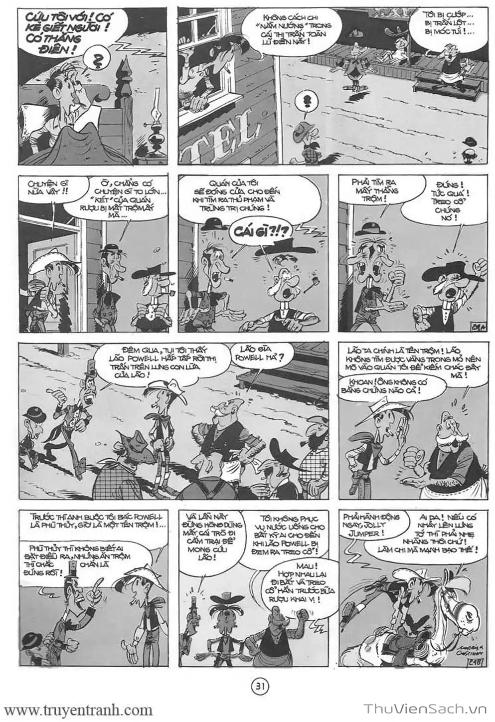 Truyện Tranh Cuộc Phiêu Lưu Kỳ Thú Của Lucky Luke trang 3