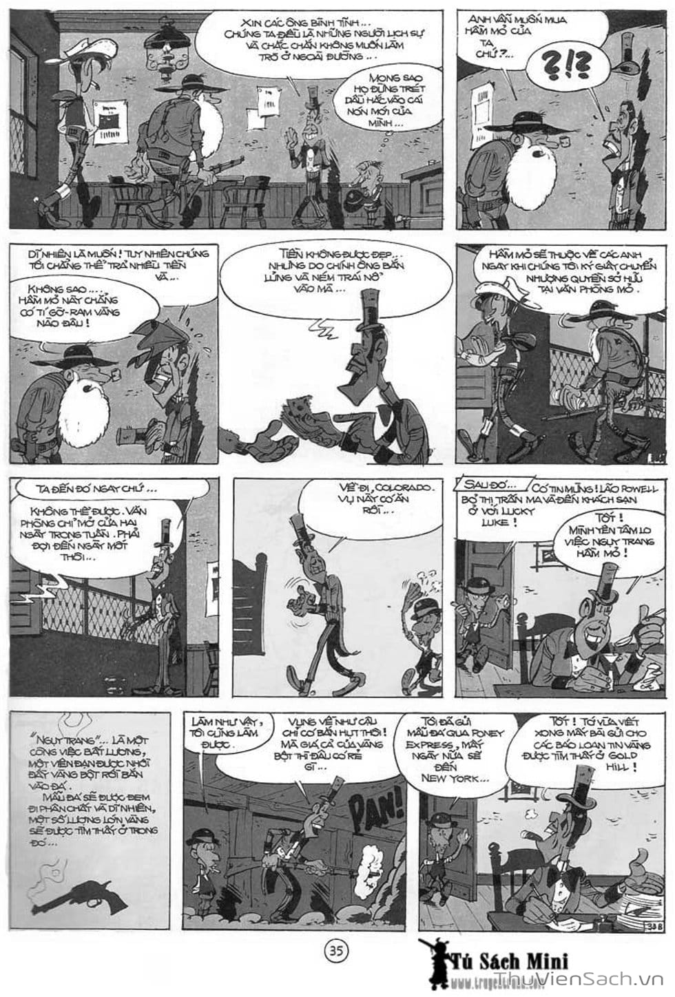 Truyện Tranh Cuộc Phiêu Lưu Kỳ Thú Của Lucky Luke trang 3