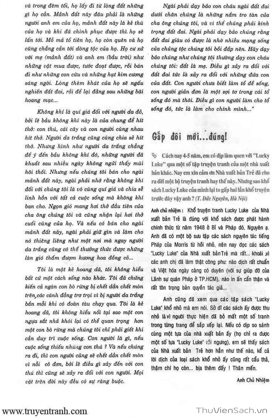 Truyện Tranh Cuộc Phiêu Lưu Kỳ Thú Của Lucky Luke trang 3