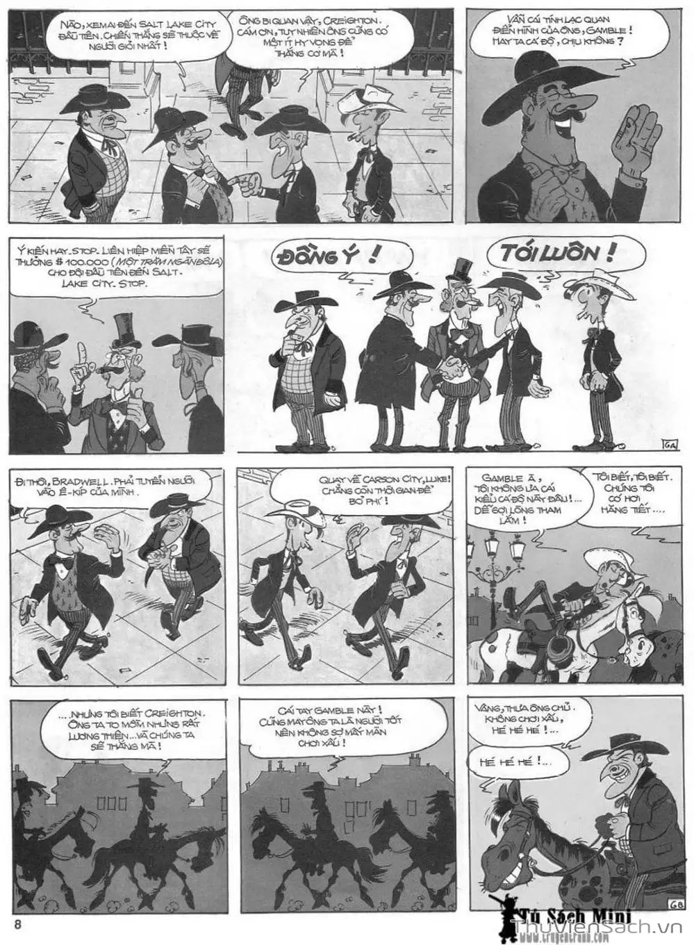 Truyện Tranh Cuộc Phiêu Lưu Kỳ Thú Của Lucky Luke trang 3