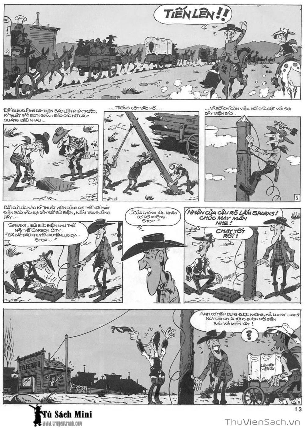Truyện Tranh Cuộc Phiêu Lưu Kỳ Thú Của Lucky Luke trang 3