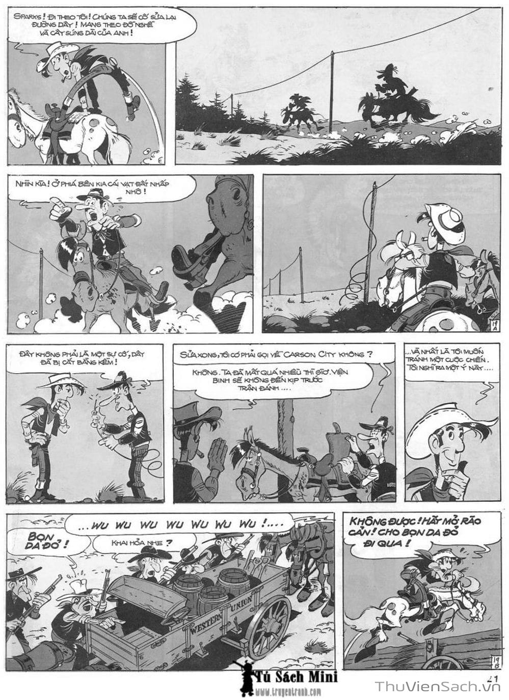 Truyện Tranh Cuộc Phiêu Lưu Kỳ Thú Của Lucky Luke trang 3