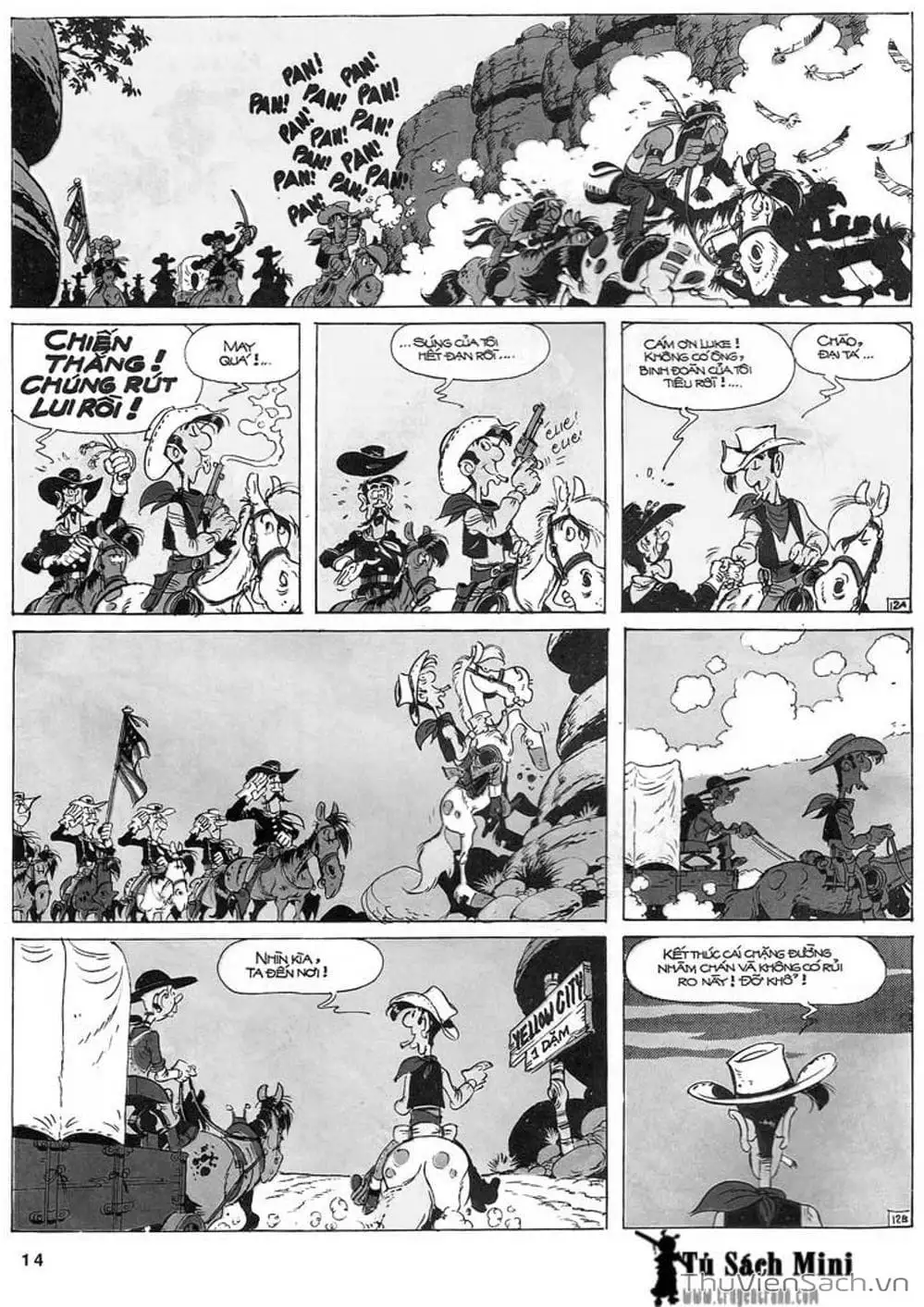 Truyện Tranh Cuộc Phiêu Lưu Kỳ Thú Của Lucky Luke trang 3