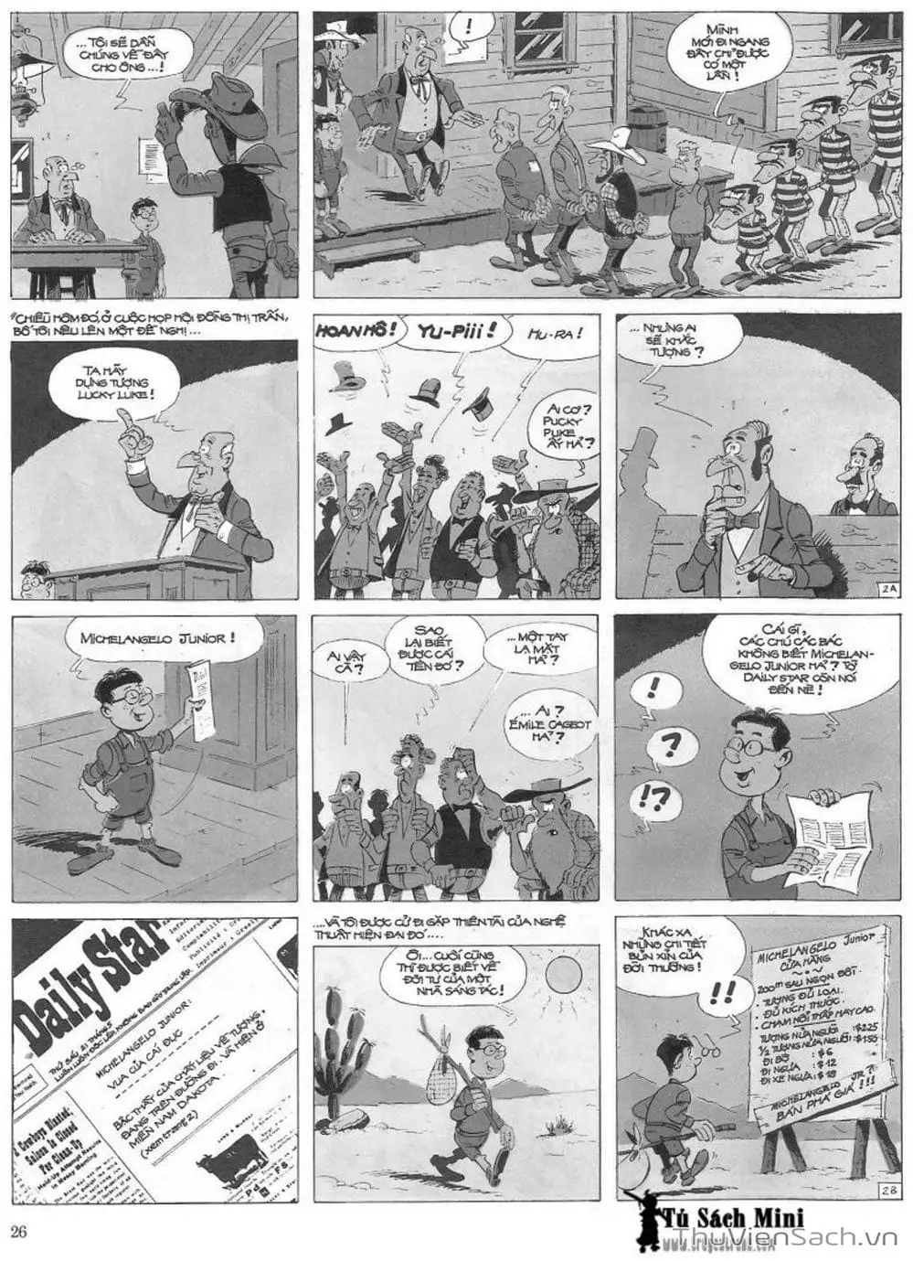 Truyện Tranh Cuộc Phiêu Lưu Kỳ Thú Của Lucky Luke trang 3