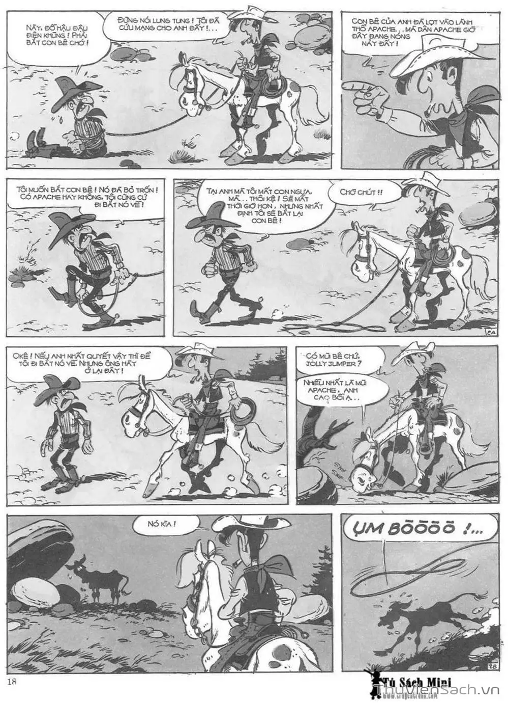 Truyện Tranh Cuộc Phiêu Lưu Kỳ Thú Của Lucky Luke trang 3