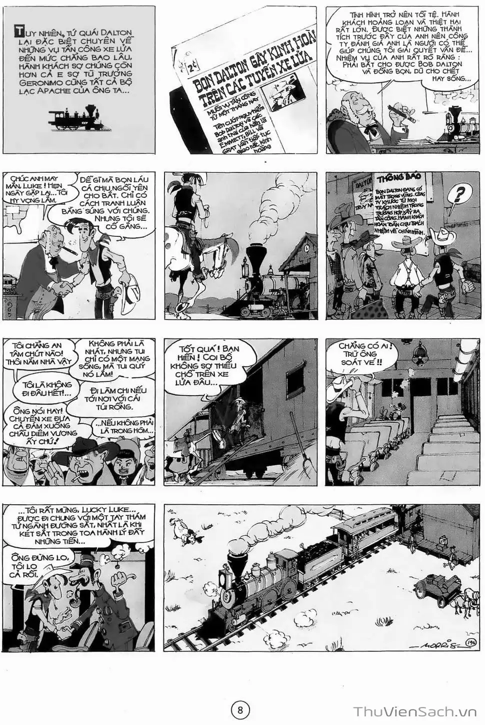 Truyện Tranh Cuộc Phiêu Lưu Kỳ Thú Của Lucky Luke trang 3