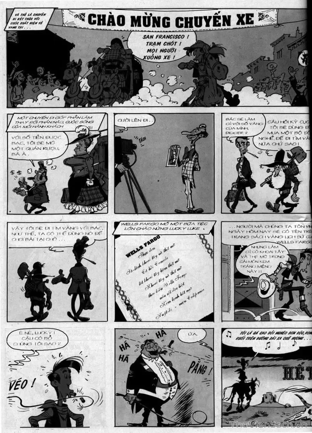 Truyện Tranh Cuộc Phiêu Lưu Kỳ Thú Của Lucky Luke trang 3