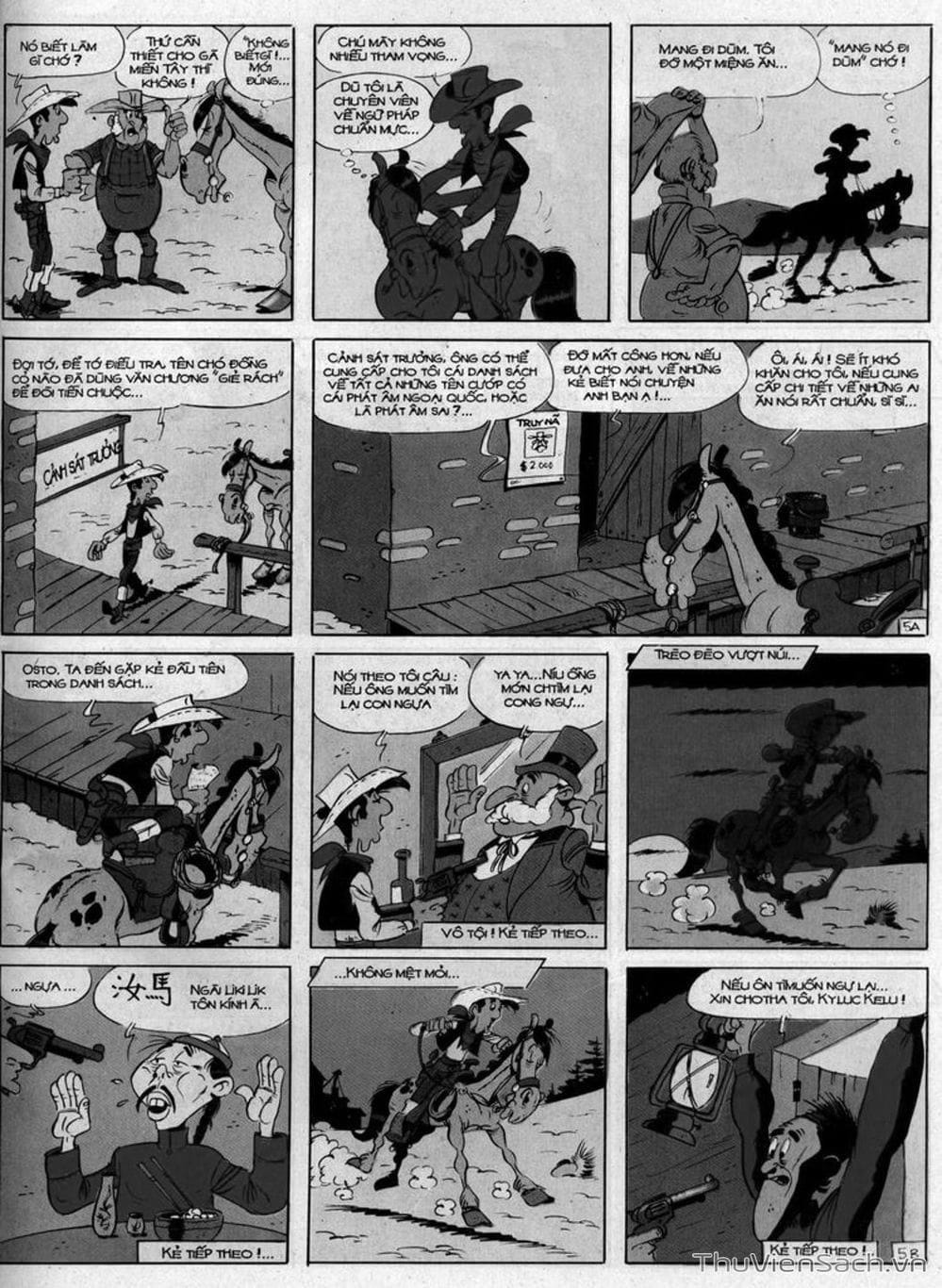Truyện Tranh Cuộc Phiêu Lưu Kỳ Thú Của Lucky Luke trang 3