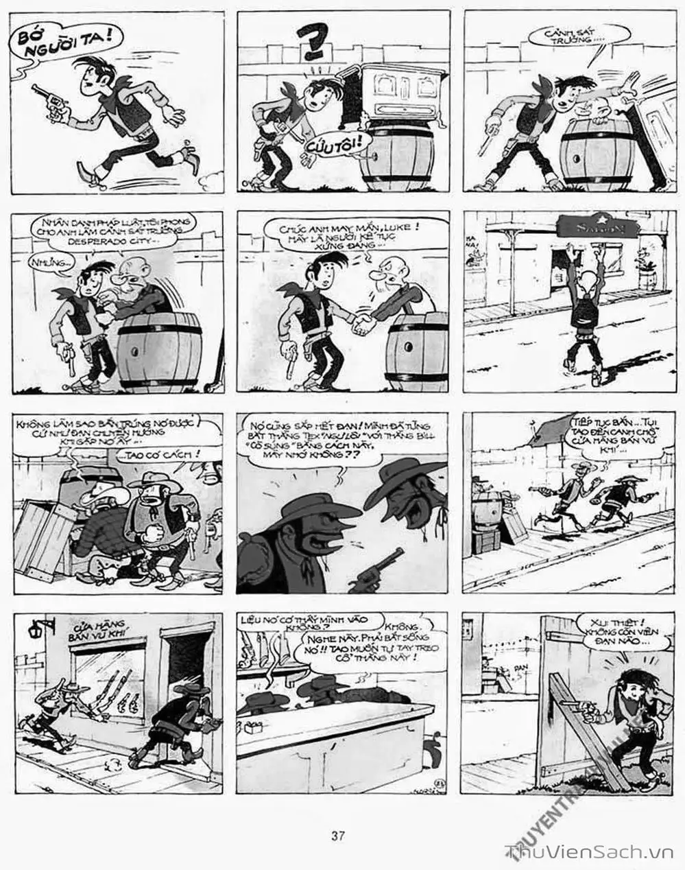 Truyện Tranh Cuộc Phiêu Lưu Kỳ Thú Của Lucky Luke trang 3