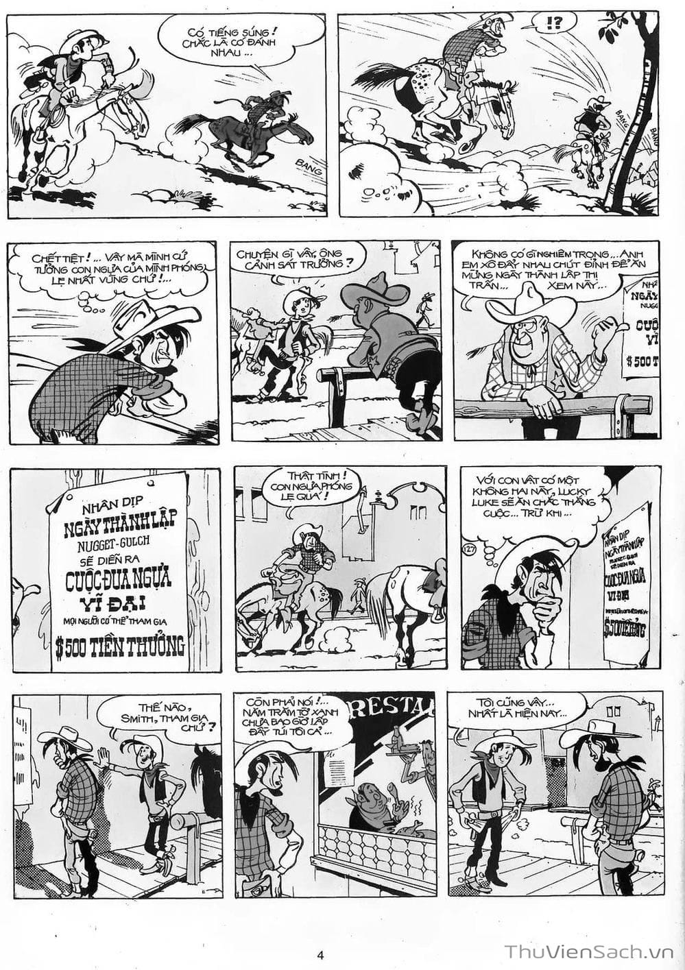 Truyện Tranh Cuộc Phiêu Lưu Kỳ Thú Của Lucky Luke trang 3