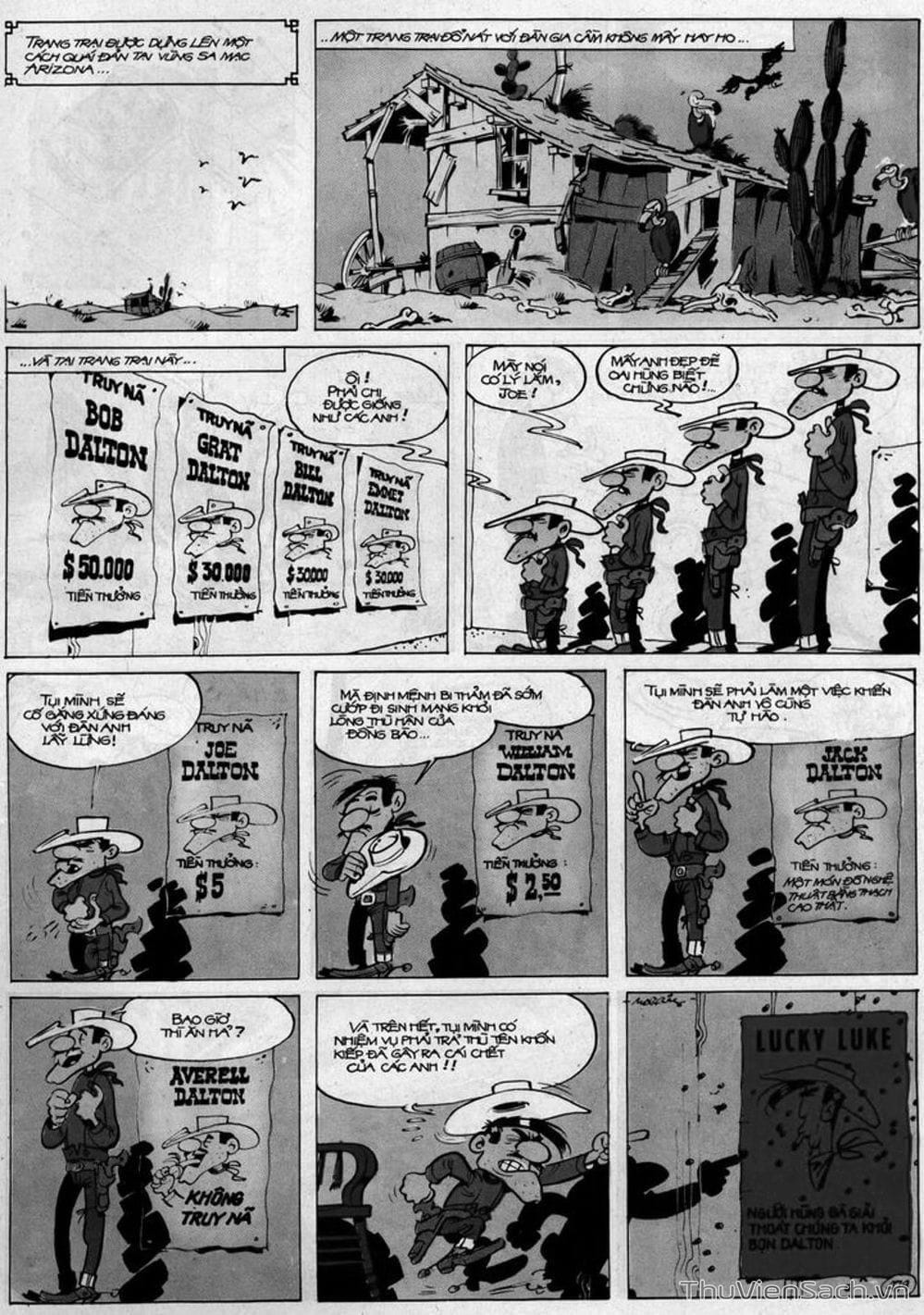 Truyện Tranh Cuộc Phiêu Lưu Kỳ Thú Của Lucky Luke trang 3