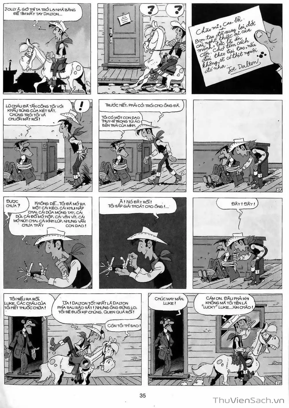 Truyện Tranh Cuộc Phiêu Lưu Kỳ Thú Của Lucky Luke trang 3